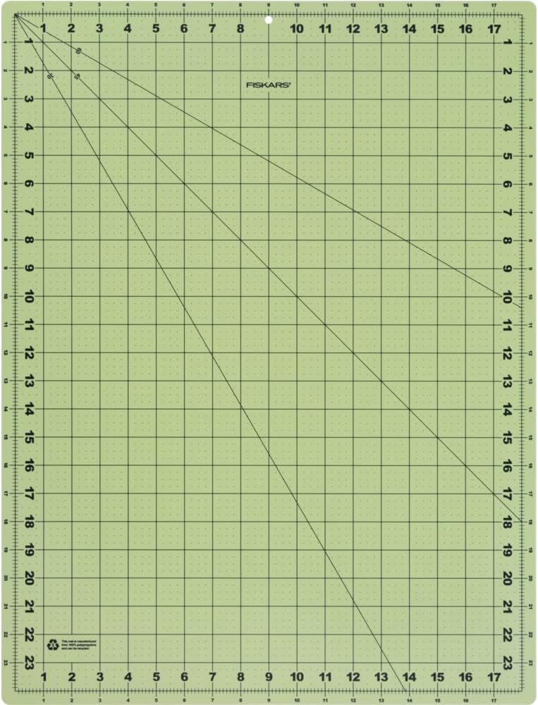 Fiskars 18x24 Inch Eco Cutting Mat Board (01-005900)