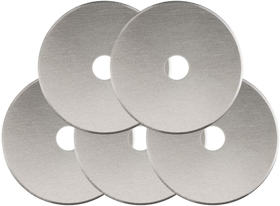 Fiskars Rotary Cutter 45mm Replacement Blades - 5-Pack - 45mm Stainless Steel Rotary Cutter Blade - Craft Supplies